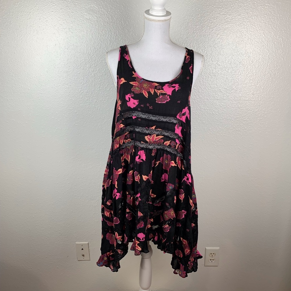 Free People Voile & Lace Trapeze Slip